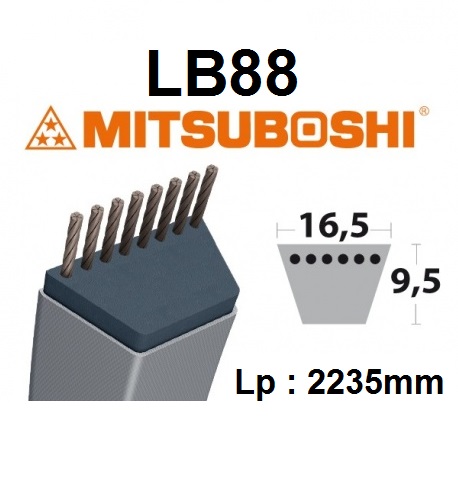 Courroie Mitsuboshi Lb120 Mitsuboshi 